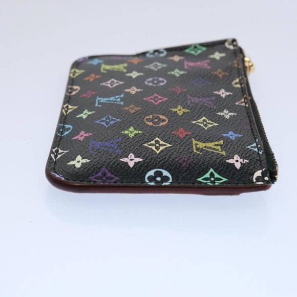 LOUIS VUITTON Multicolor Pochette Cles NM Coin Purse Black M60279 LV Auth 62586 - Picture 4 of 16